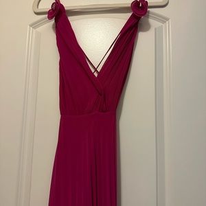 Zara MIDI Fuchsia Dress size medium